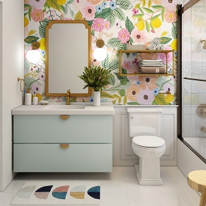 Цветная и яркая ванная комната: как преобразить санузел в Довольном - dovolnoe.mebel54.com | фото