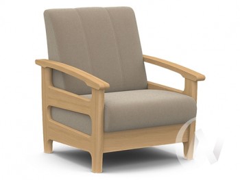 Кресло для отдыха Омега (бук лак/CATANIA LATTE) в Довольном - dovolnoe.mebel54.com | фото