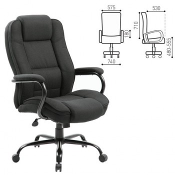 Кресло офисное BRABIX Heavy Duty HD-002 (ткань) в Довольном - dovolnoe.mebel54.com | фото