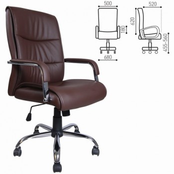 Кресло офисное BRABIX Space EX-508 (коричневый) в Довольном - dovolnoe.mebel54.com | фото