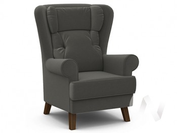 Кресло отдыха Комфорт-2 (орех лак/ULTRA GRAFIT) в Довольном - dovolnoe.mebel54.com | фото
