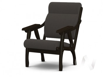 Кресло Вега-10 (венге лак/ULTRA GRAFIT) в Довольном - dovolnoe.mebel54.com | фото