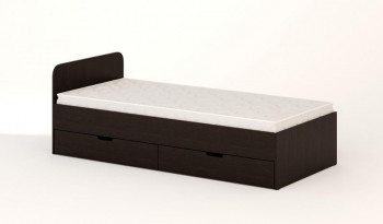 Кровать с ящиками 900 (Венге) в Довольном - dovolnoe.mebel54.com | фото